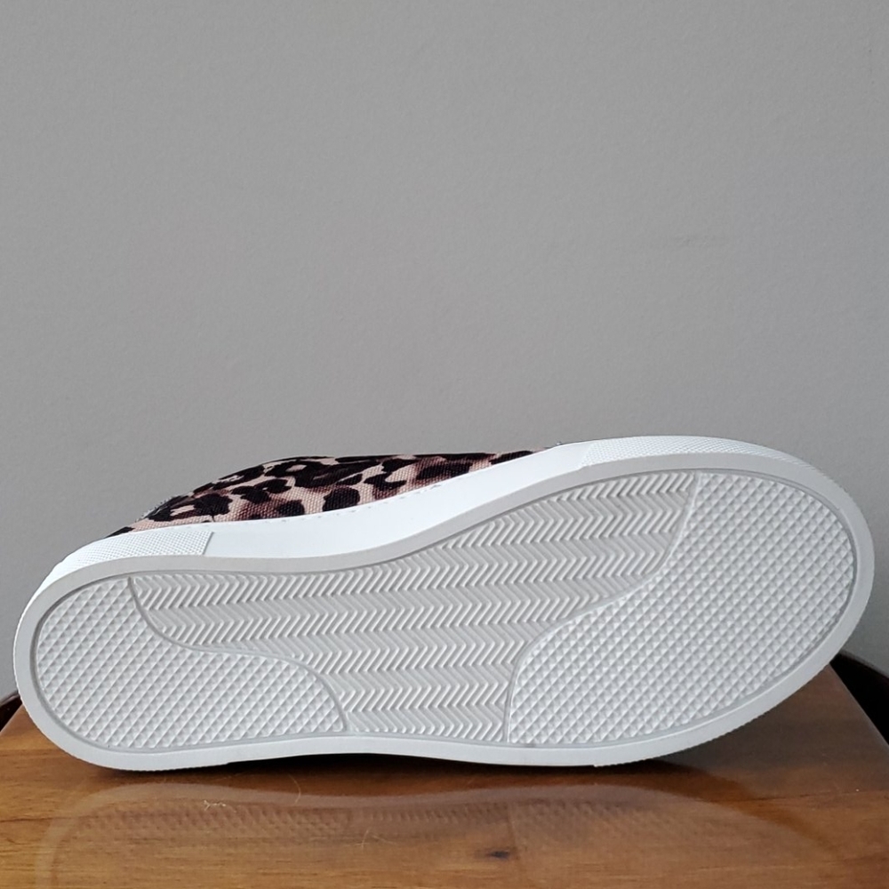 Steve Madden Canvas Leopard Sneakers - Picture 9 of 9